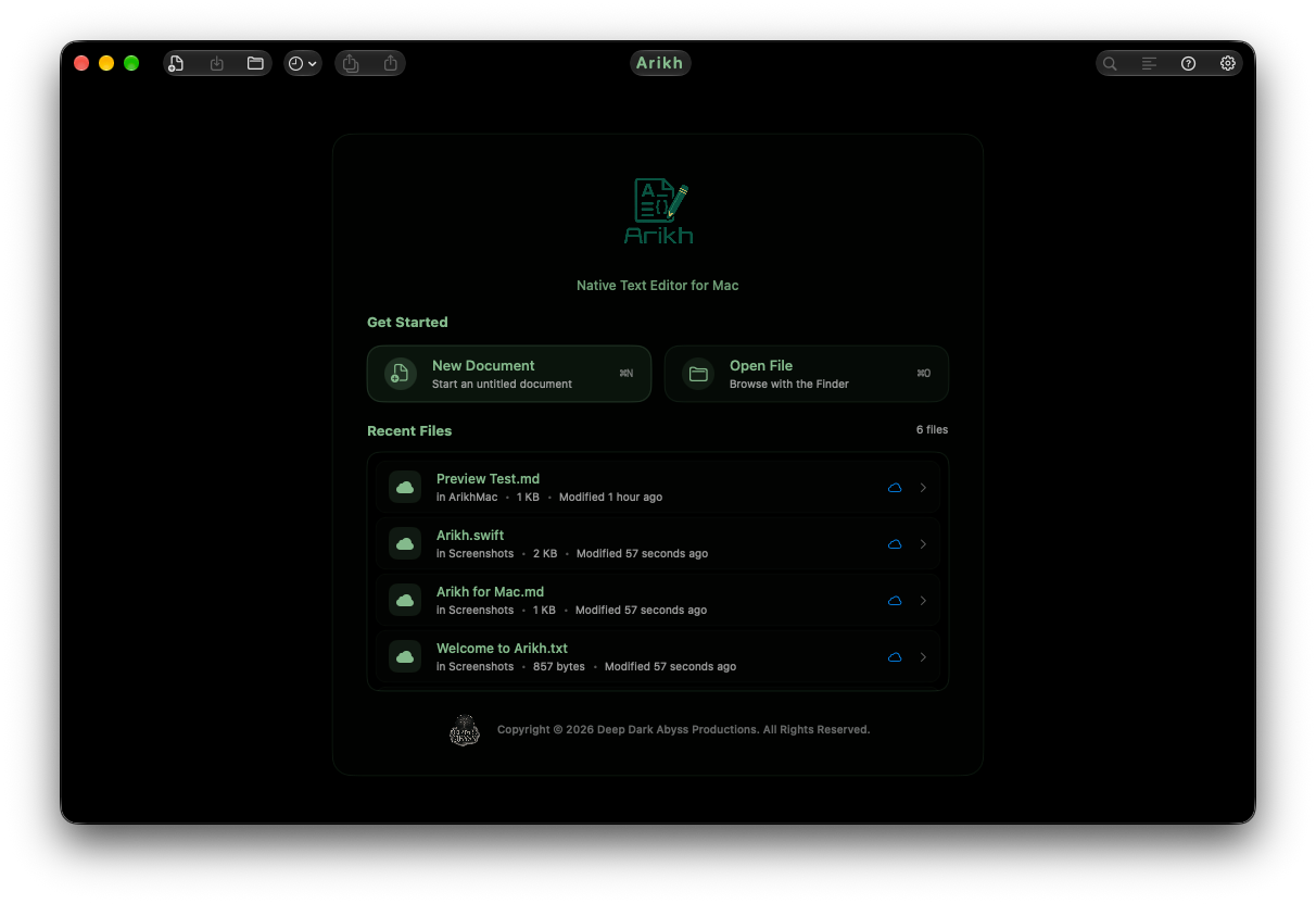 Arikh for Mac — Landing Page
